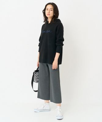 ロゴ刺繍フーディニット | GEORGES RECH (Women)/ジョルジュ レッシュ