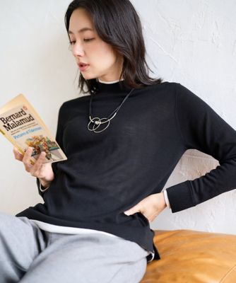 GEORGES RECH (Women)/ジョルジュ レッシュ [アンサンブル対応]ウォッシャブルウールハイネックニット 94ブラック トップス【三越伊勢丹/公式】