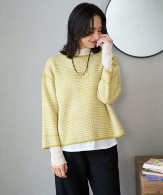 ブークレチェックジャカードニット | GEORGES RECH (Women)/ジョルジュ