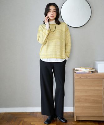 ブークレチェックジャカードニット | GEORGES RECH (Women)/ジョルジュ