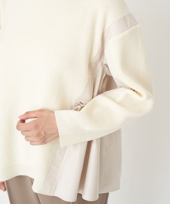ES RECH / ジョルジュ・レッシュ ドロストギャザードッキングニット ドロストギャザードッキングニット | GEORGES RECH (Women