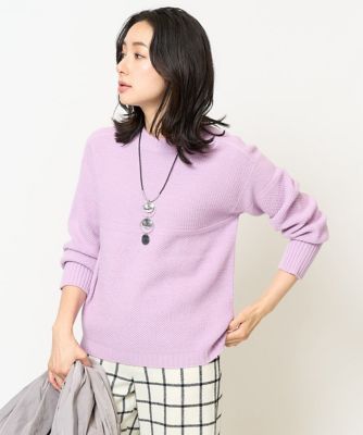 ［日本製］ホールガーメントガーター編みラメニット