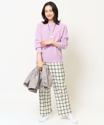 ［日本製］ホールガーメントガーター編みラメニット
