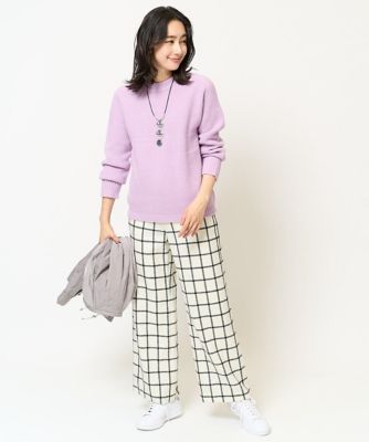 ［日本製］ホールガーメントガーター編みラメニット