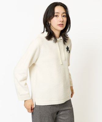 GEORGES RECH　(Women)/ジョルジュ　レッシュ パイルジャカードフードプルオーバー