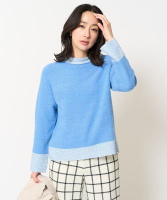 ＜GEORGES RECH　(Women)＞シャイニーブークレニットプルオーバー