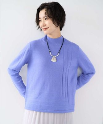 ＜GEORGES RECH　(Women)＞［アンサンブル対応］メリノウールセミハイネックニット