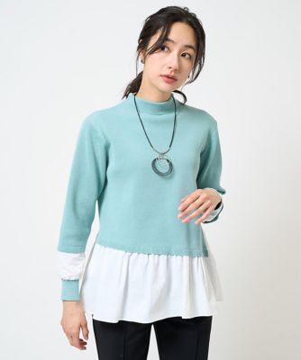 タフタコンビアシンメトリーニット