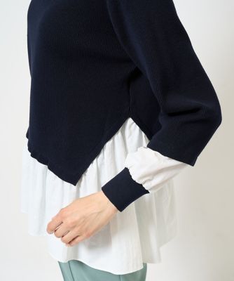 タフタコンビアシンメトリーニット