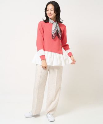 タフタコンビアシンメトリーニット