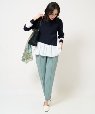 タフタコンビアシンメトリーニット