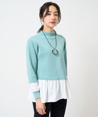 タフタコンビアシンメトリーニット