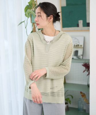 GEORGES RECH　(Women)/ジョルジュ　レッシュ シアーギマニットパーカー