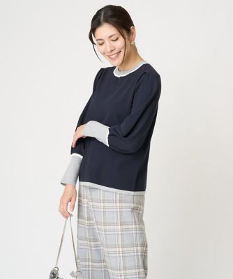 ES RECH / ジョルジュ・レッシュ [アンサンブル対応]タックスリーブニットプルオーバー アンサンブル対応］タックスリーブニットプルオーバー | GEORGES
