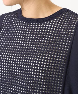 ソフトローン透かし編ニットプルオーバー | GEORGES RECH (Women