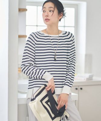 アンサンブル対応］畦タック柄ニットプルオーバー | GEORGES RECH