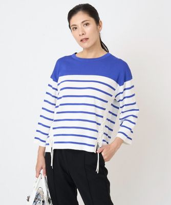 ＜GEORGES RECH　(Women)＞ギマコットンレースアップニット