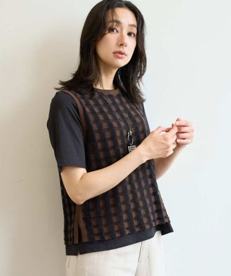 2点セット］レイヤードチェックニットベスト | GEORGES RECH (Women