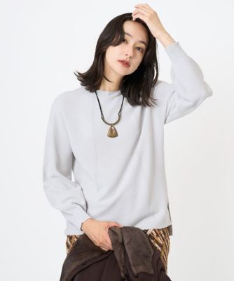 ＜GEORGES RECH　(Women)＞［日本製］ガーター編みニットプルオーバー