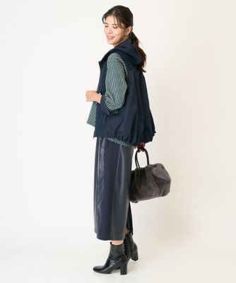 セットアップ対応］ライトレザーナローラップスカート | GEORGES RECH