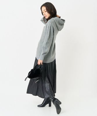 ジョルジュ・レッシュ（ES RECH）/[日本製]エコソフトレザーギャザースカート 日本製］エコソフトレザーギャザースカート | GEORGES RECH (Women