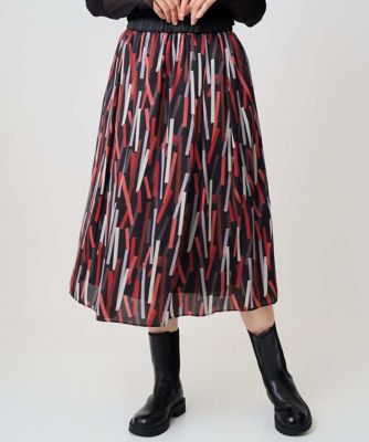 日本製］ジオメトリックプリントフレアスカート | GEORGES RECH (Women