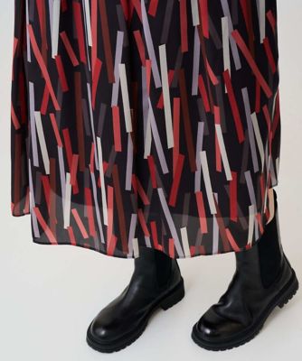 日本製］ジオメトリックプリントフレアスカート | GEORGES RECH (Women