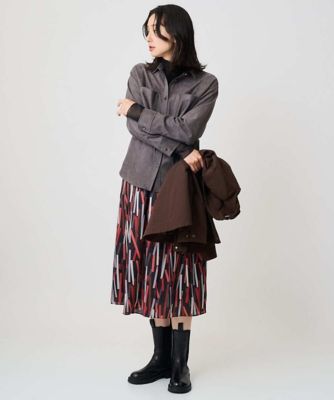 日本製］ジオメトリックプリントフレアスカート | GEORGES RECH (Women