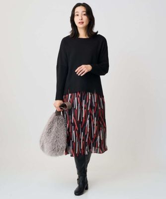 日本製］ジオメトリックプリントフレアスカート | GEORGES RECH (Women