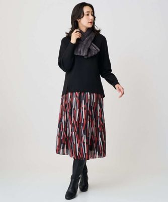 日本製］ジオメトリックプリントフレアスカート | GEORGES RECH (Women