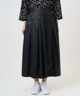 ジョルジュ・レッシュ（ES RECH）/フェイクレザーランダムタックスカート フェイクレザーランダムタックスカート | GEORGES RECH (Women