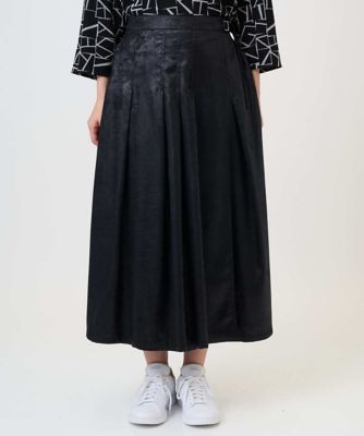 ジョルジュ・レッシュ（ES RECH）/フェイクレザーランダムタックスカート フェイクレザーランダムタックスカート | GEORGES RECH (Women