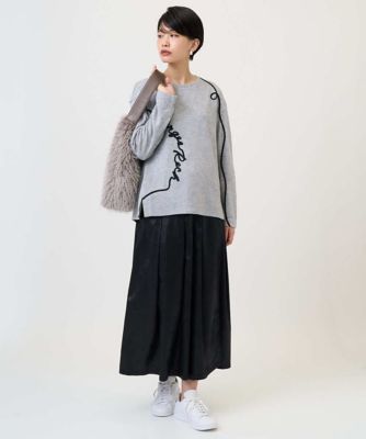 フェイクレザーランダムタックスカート | GEORGES RECH (Women