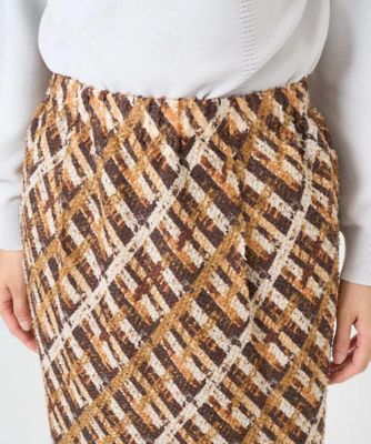 日本製］フェザーナロータイトチェックスカート | GEORGES RECH (Women