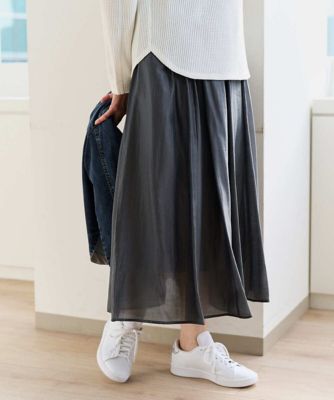 ＜GEORGES RECH　(Women)＞シアーギャザーフレアスカート