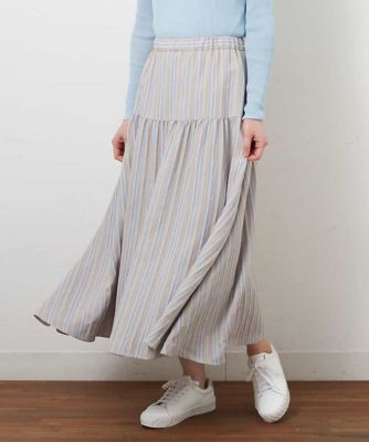 マルチボーダーティアードスカート 三越伊勢丹オンラインストア 公式