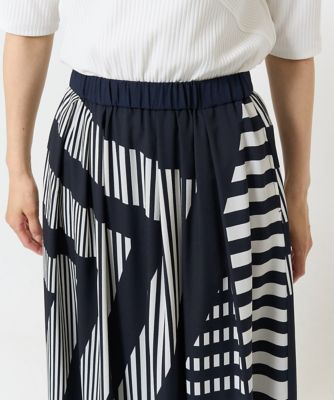 幾何プリントタックフレアスカート | GEORGES RECH (Women)/ジョルジュ