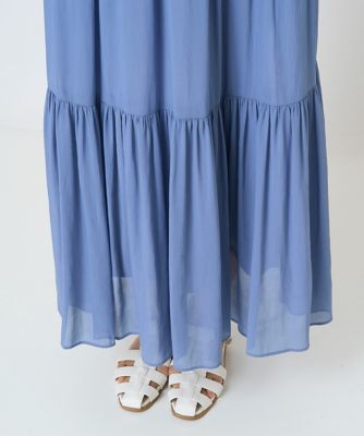 日本製］エアリーロングティアードスカート | GEORGES RECH (Women