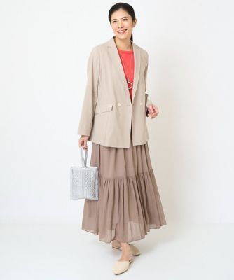 日本製］エアリーロングティアードスカート | GEORGES RECH (Women