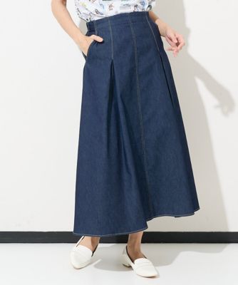 ［セットアップ対応］ハイウエストＡライン６ｏｚデニムスカート
