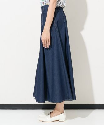 ［セットアップ対応］ハイウエストＡライン６ｏｚデニムスカート