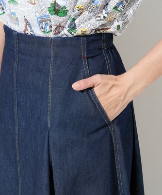 ［セットアップ対応］ハイウエストＡライン６ｏｚデニムスカート