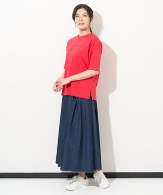 ［セットアップ対応］ハイウエストＡライン６ｏｚデニムスカート