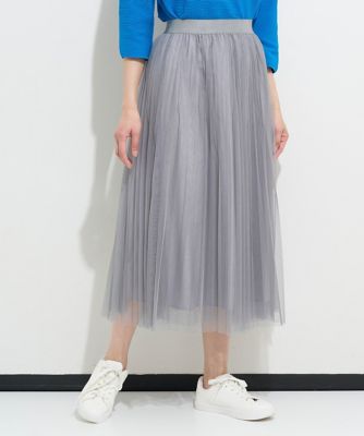 ＜GEORGES RECH　(Women)＞［セットアップ対応］チュールプリーツスカート