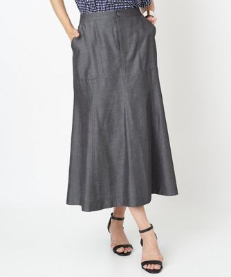 ＜GEORGES RECH　(Women)＞［接触冷感］シャンブレーマーメイドスカート