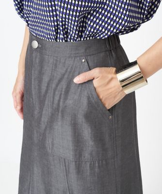 接触冷感］シャンブレーマーメイドスカート | GEORGES RECH (Women