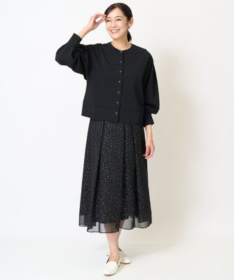 ［セットアップ対応］ランダムドット箔プリントスカート