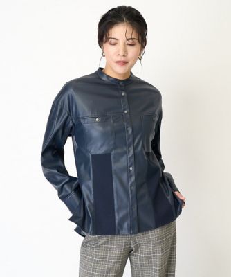 新品　ジョルジュレッシュ　半袖シャツ ジャケットサイズ38 ≪Oggi8月号掲載≫ リランチェストレッチ ベージュ 半袖シャツ