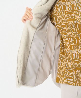 ミンクフェイクファータフタフードベスト | GEORGES RECH (Women