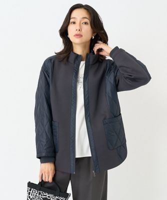 ＜GEORGES RECH　(Women)＞ダイヤキルティングタフタダンボールジャケット